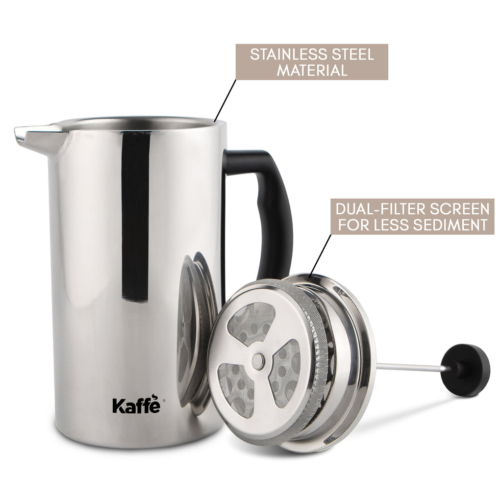 KF1020 Stainless Steel French Kaffe – Press Products