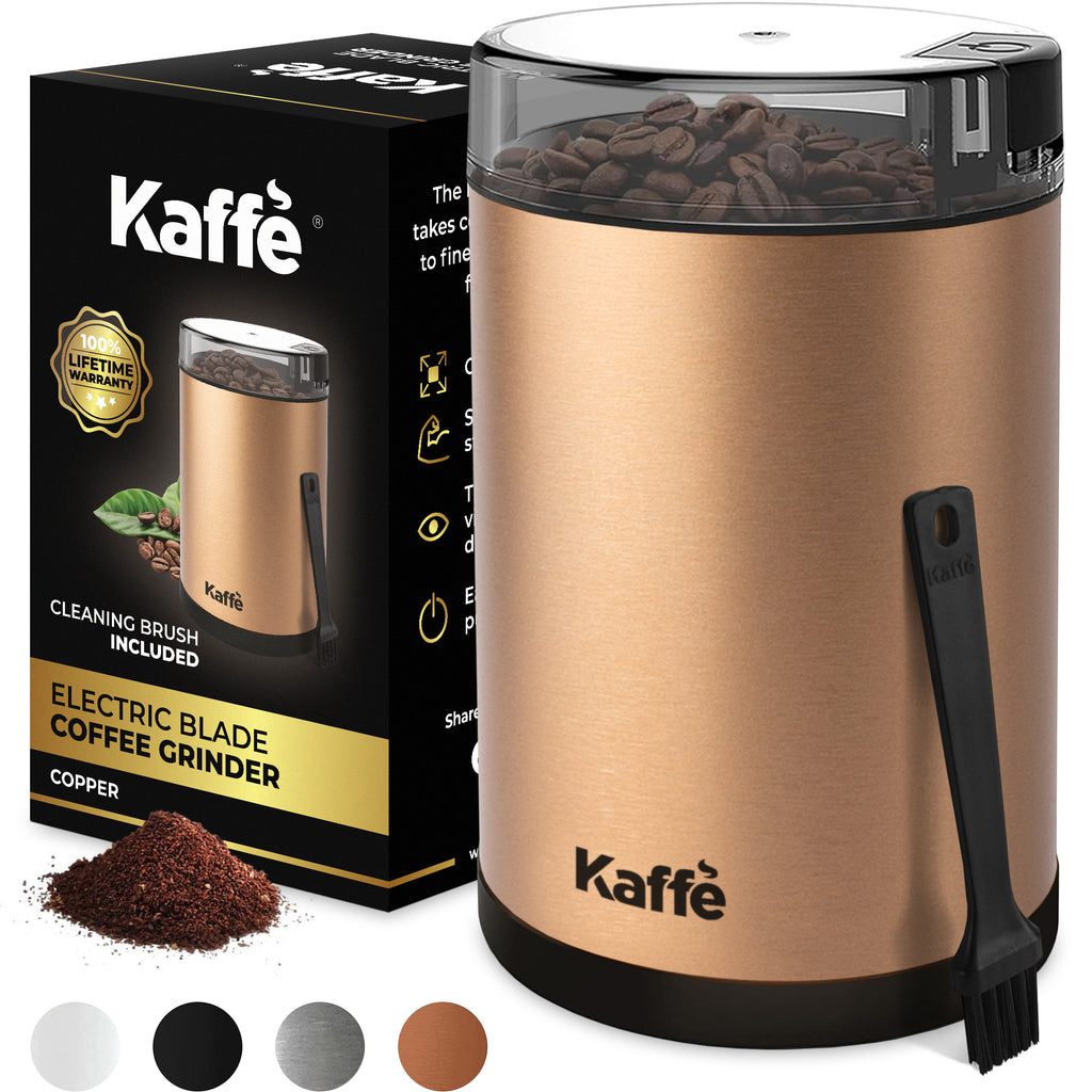 Kaffe KF2030 Electric Blade Coffee Grinder (Copper) – Kaffe Products