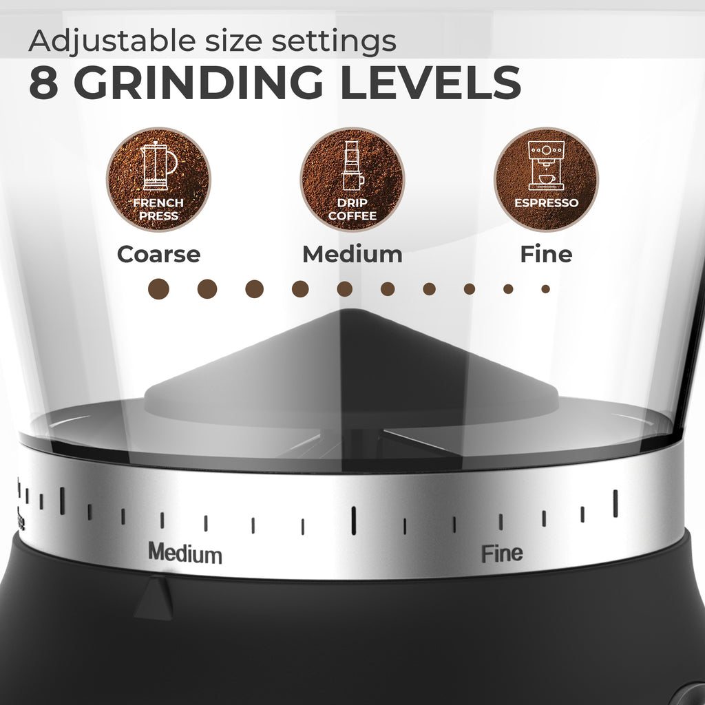 Conical Burr Coffee Grinder, KF8150 – Kaffe Products