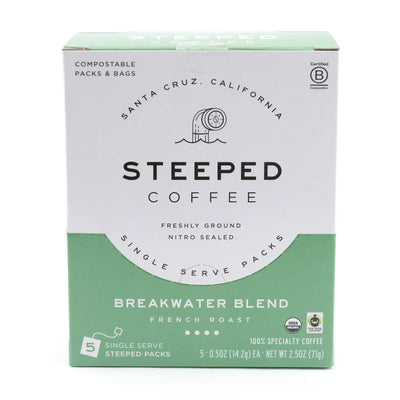 Breakwater Blend - French Roast Coffee Steeped Bag (5pack)