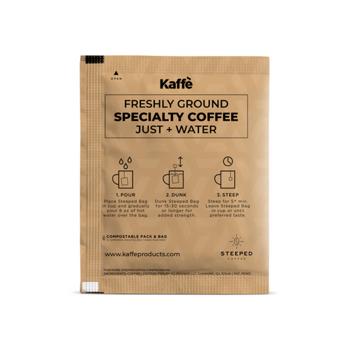 Kaffe Cascade Blend - Medium Roast Coffee Steeped Bag (5pack)