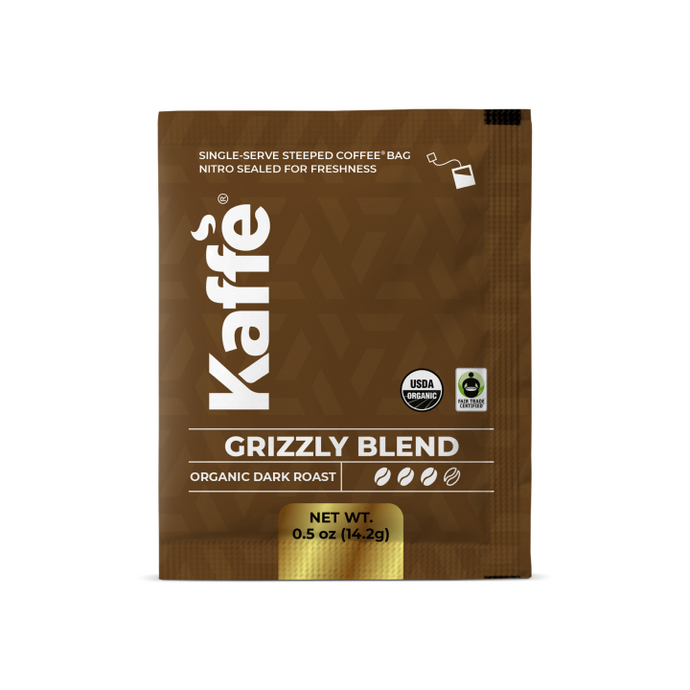 Grizzly Blend - Dark Roast Coffee Steeped Bag (5pack)