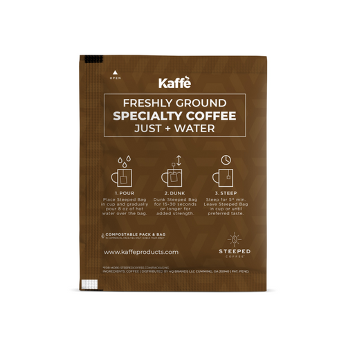 Kaffe Grizzly Blend - Dark Roast Coffee Steeped Bag (5pack)