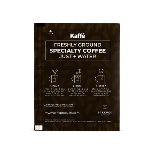 Kaffe Onyx Blend - French Roast Coffee Steeped Bag (5pack)