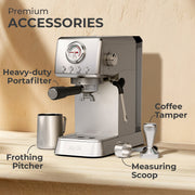 Espresso Coffee Machine w/ Milk Frother, KF1000X