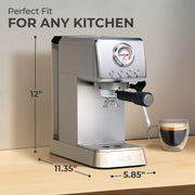 Espresso Coffee Machine w/ Milk Frother, KF1000X