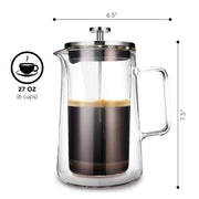 Glass French Press, KF1010