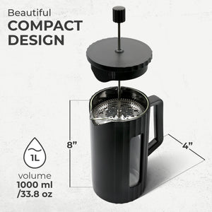 French Press Essentials Bundle, Black