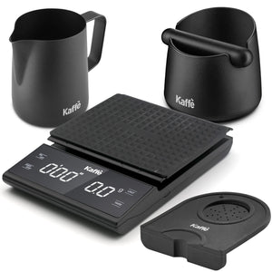 Espresso Starter Kit: Knock Box, Digital Scale, Tamper Mat, Milk Pitcher, KF1190