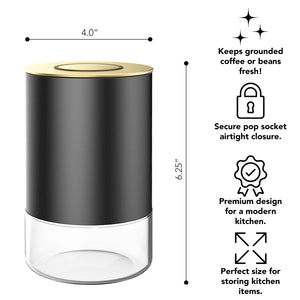 8oz Round Glass Storage Container, KF3030G