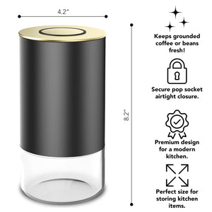 12oz Round Glass Storage Container, KF3031G