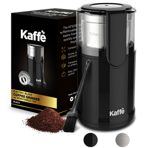 Kaffe KF5010 Electric Blade Coffee Grinder with Removable Cup (Black) –  Kaffe Products