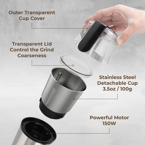 Blade Coffee Grinder (Removable Cup), KF5020