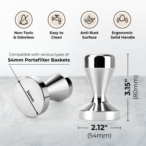 Espresso Tamper, 54mm, KFCT01-54