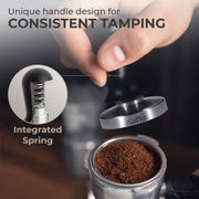 Espresso Tamper with Spring, 51mm, KFCT02-51