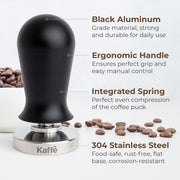 Espresso Tamper with Spring, 54mm, KFCT02-54