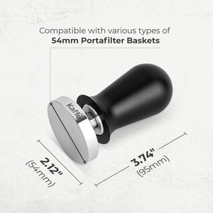 Espresso Tamper with Spring, 54mm, KFCT02-54