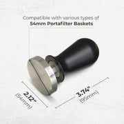 Espresso Tamper with Spring, 54mm, KFCT02-54