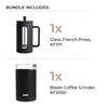 French Press Essentials Bundle, Black