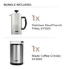 French Press Essentials Bundle, Steel